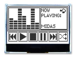 MIDAS DISPLAYS MCCOG128064G6W-FPTLW