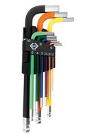 C.K Coloured Ball End Hexagon Key Clip Set